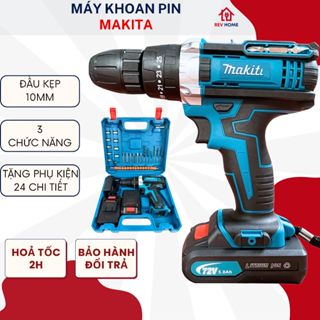 HÀNG RẺ! Máy Khoan PIN Desawi/ Mak!ta 72v Khoan Tường, Bắt Vít, Bắn tôn kèm Phụ Kiện 24 Món