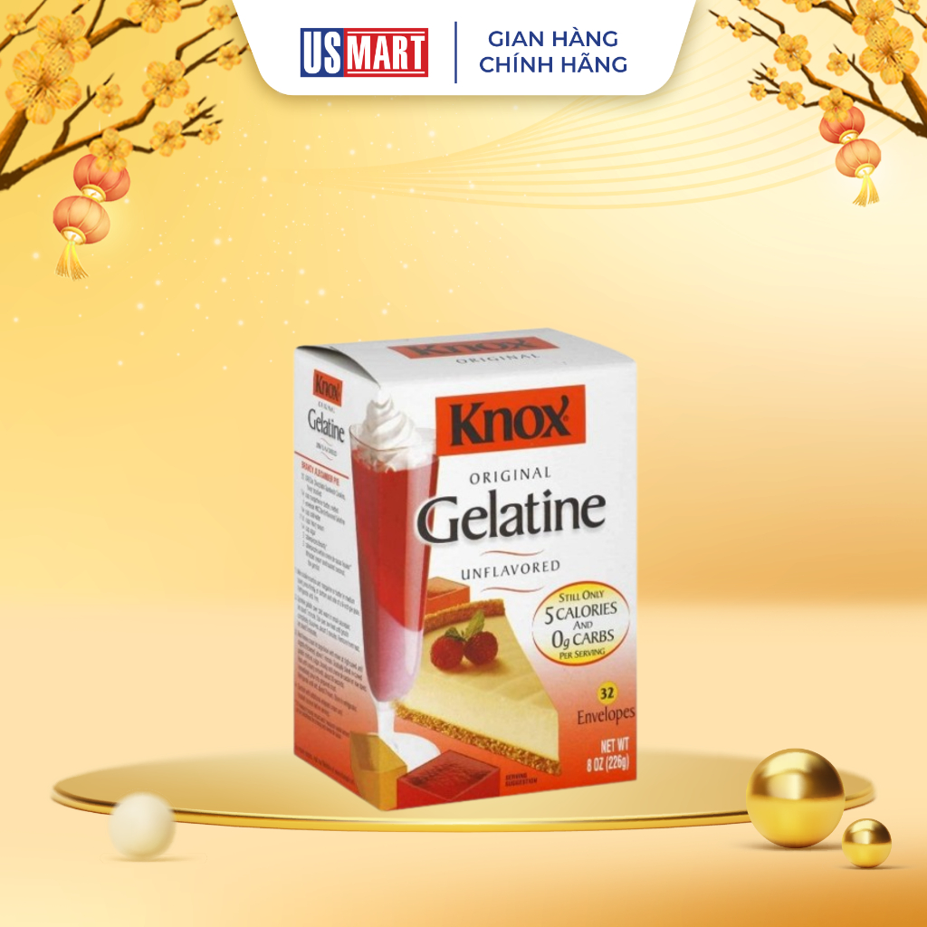 Bột Gelatine Knox Original 28G