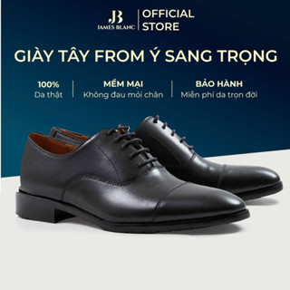 Giày Tây Nam G-9981 JB James Blanc Oxford Da Bò Nhập Khẩu, Đế Phíp Khâu McKay, Giày Da Nam
