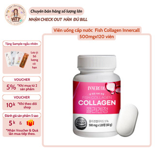 Xả date t3/26 - Viên uống cấp nước  Hàn Quốc Fish Collagen Innercol tái tạo sản sinh collagen, đàn hồi, nâng cơ da