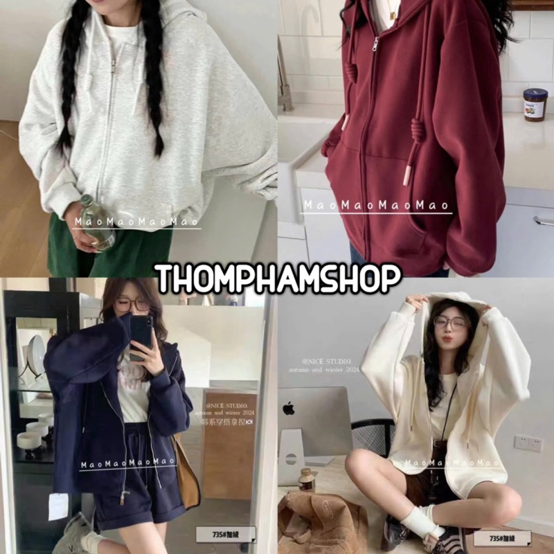 Áo nỉ khoá THOMPHAMSHOP