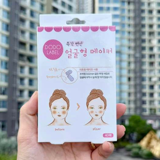 Miếng dán thần kỳ tạo mặt Vline Dodo Label.