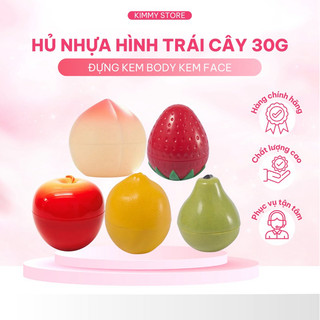 Hủ nhựa đựng mỹ phẩm 30g hình trái cây lọ mỹ phẩm có nắp hộp đựng mỹ phẩm bằng nhựa rỗng
