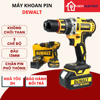 Khoan Pїn Cầm Tay DESWI/DEWALT Không Chổi Than Có Búa Bắn Vít KHoan Rút Lõi Siêu Khỏe Lõi Đồng 100%