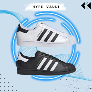  Giày sneaker_Adidas Superstar Giày Sò Tem Vàng 2 màu trắng đen nam nữ dễ phối đồ 