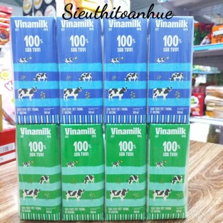  Sữa tươi tiệt trùng Vinamilk 100% Có đường  ít đường  4 Hộp x 180ml  