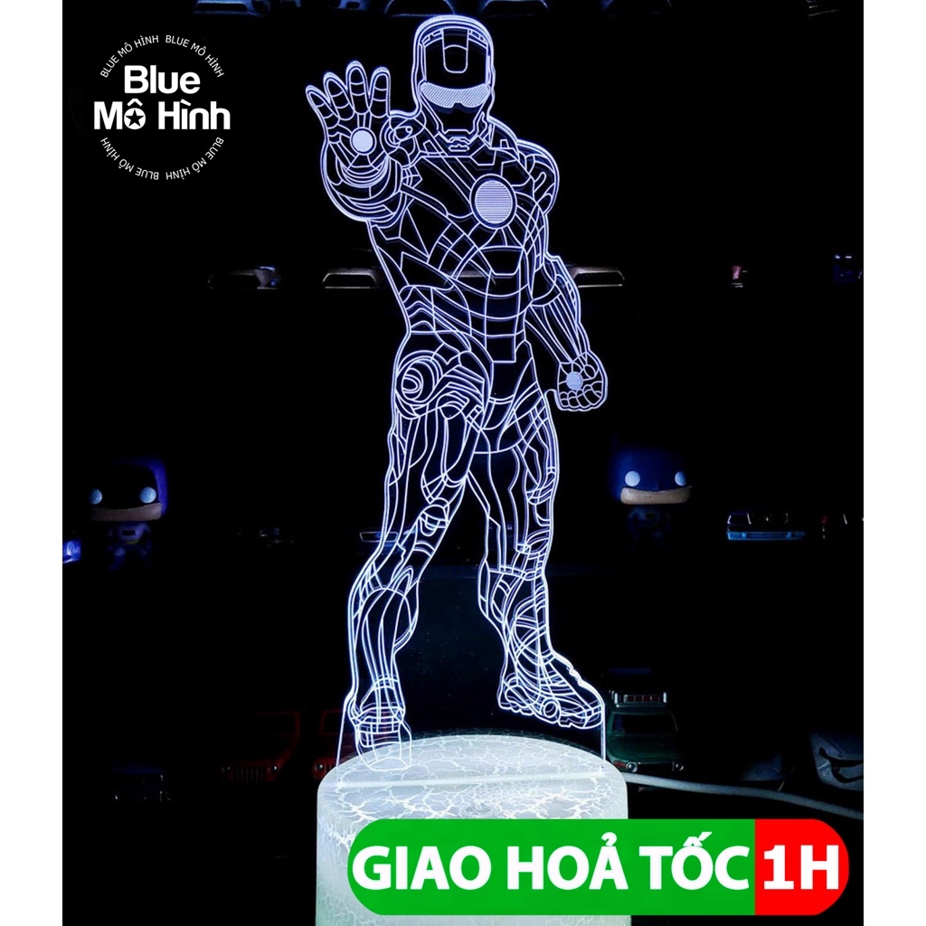 Đèn ngủ LED trang trí phòng ngủ nhân vật Iron Man