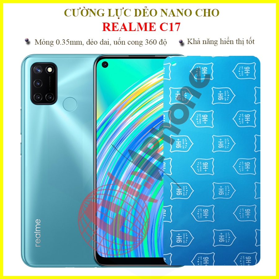 Dán cường lực dẻo nano trong suốt cho Realme C17