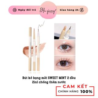 Bút kẻ bọng mắt 2 đầu Sweet Mint Vẽ nhũ mắt bắt sáng hightlight siêu tự nhiên, chống thấm nước [215]