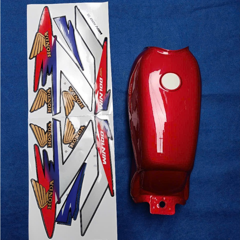 bình xăng lớn xe win,thùng xăng win 100/125 màu đỏ