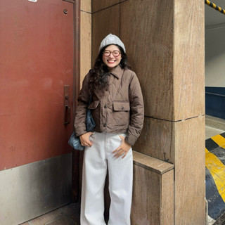 Áo khoác phao nữ chần bông form ôm - Aufra studio