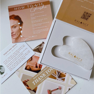 /TẶNG OIL/ Đá Massage Guasha Thạch Anh Trắng Nam Phi cao cấp, tuổi đá cao, đạt Kiểm Định - Nâng Cơ - Thon Gọn