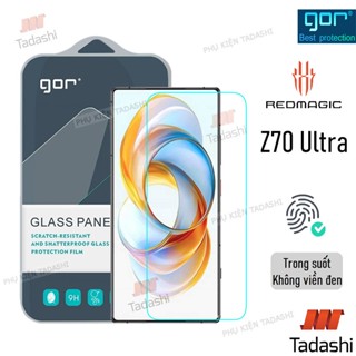 Kính Cường Lực Gor Nubia Z70 Ultra, Nubia Z60 Ultra/ Nubia Z60S Pro Trong Suốt Hạn Chế Vân Tay 9H/ Vát 2.5D - Hãng Gor