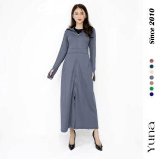  Áo chống nắng toàn thân hai lớp lưới thoáng khi bên sườn vải kim cương chống tia UV thời trang nữ YUNA68_ACN003 