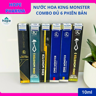  Combo 6 Chai Nước Hoa Kingmonster 10ml – Đa Phong Cách Đa Trải Nghiệm 