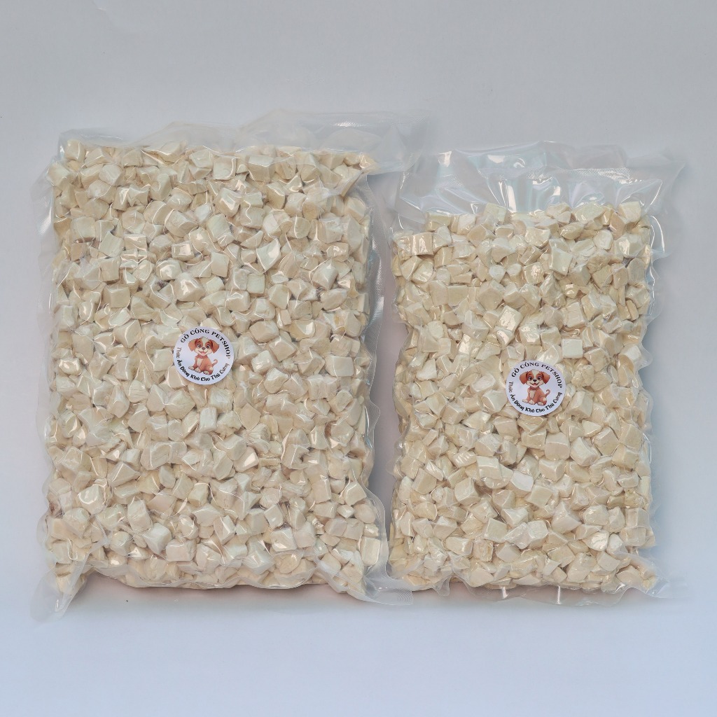 Gà viên sấy đông khô cho chó mèo, hút chân không, giá tốt hơn