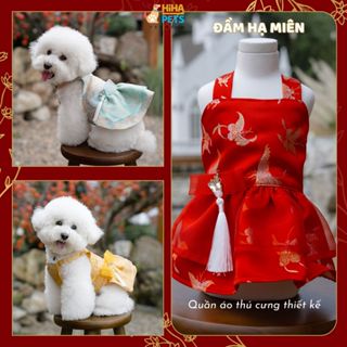 Áo Tết Hạ Miên Cho Chó Mèo Quần Áo Thú Cưng Tết Thời Trang Cao Cấp Hiha Pets 2025 VTG4