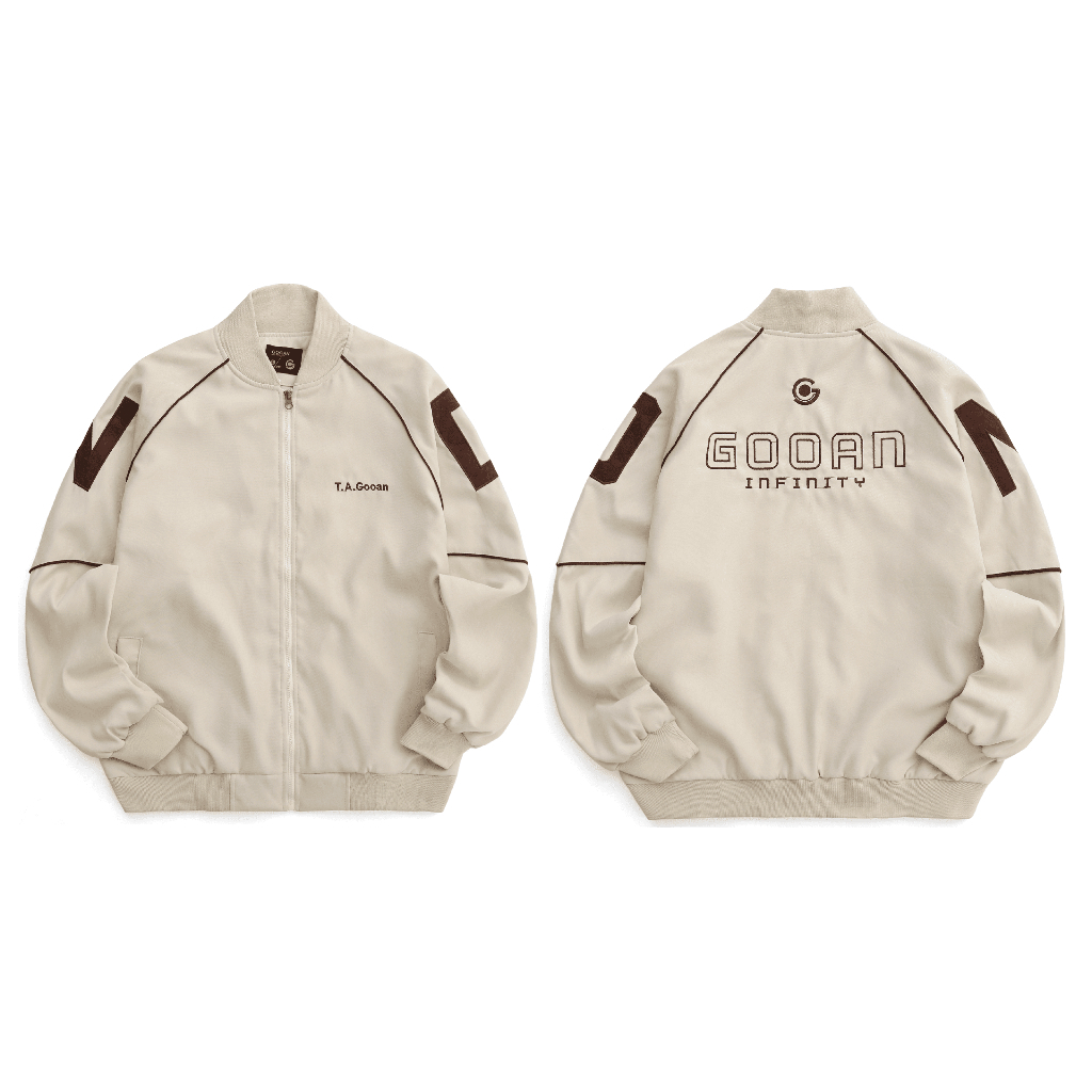  Áo Khoác Bomber Varsity Gooan Infinity Form Rộng 