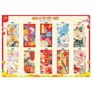 COMBO 5 CHIẾC PHONG BÌ LÌ XÌ NĂM 2025
