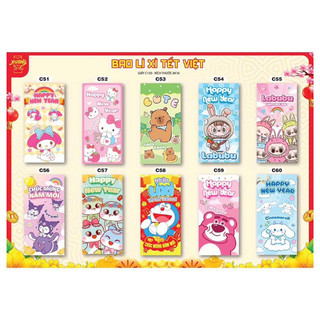 COMBO 5 CHIẾC PHONG BÌ LÌ XÌ NĂM 2025