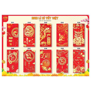 COMBO 5 CHIẾC PHONG BÌ LÌ XÌ NĂM 2025