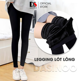 Quần Legging Lót Lông Dày Siêu Ấm Dasinoo Quần Giữ Nhiệt Nữ Mùa Đông
