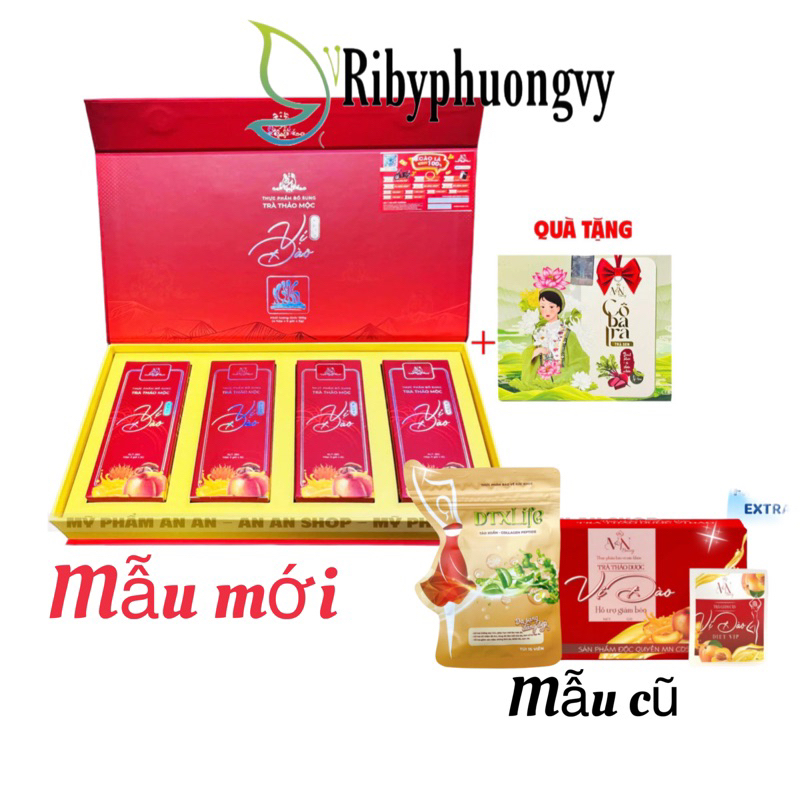 Trà giảm cân vị Đào Đông Anh Plus Bản Nâng Cấp Tặng Trà Sen