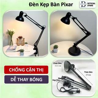 Đèn bàn học PIXAR bóng LED kèm kẹp bàn chống cận bảo vệ mắt, đèn học để bàn cao cấp bảo hành