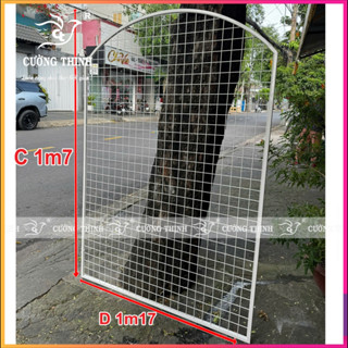  Khung lưới sắt treo đồ khung lưới bo viền ,lắp kệ sắt siêu thị lưới sắt cài móc treo lưới trang trí 