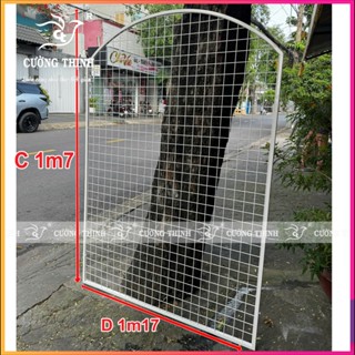  Khung lưới sắt treo đồ khung lưới bo viền ,lắp kệ sắt siêu thị lưới sắt cài móc treo lưới trang trí 