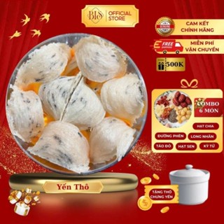 Tổ Yến Khánh Hòa, Yến thô nguyên tổ còn lông tặng kèm Nhíp và đồ chưng - B.TT