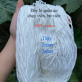 Dây lé quần áo, bo viền, dây dệt loại 2mm, 3mm