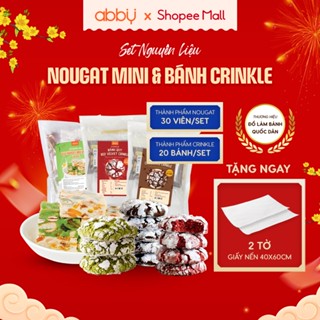 [ABBY - TẶNG BƠ] Set làm bánh crinkle + kẹo nougat mini 30 viên Abby nguyên liệu làm bánh tại nhà