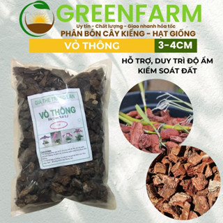  Vỏ Thông Trồng Lan Đã Qua Xử Lý - Trồng Lan Kiểng Lá Sen Đá Rãi Chậu Cây Size 1cm và 3 - 4cm - GreenFarm 