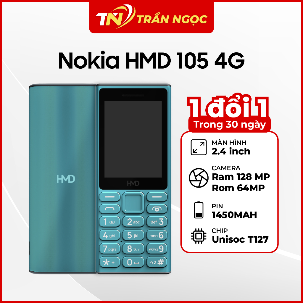 Điện thoại Nokia HMD 105 (4G) Chính Hãng