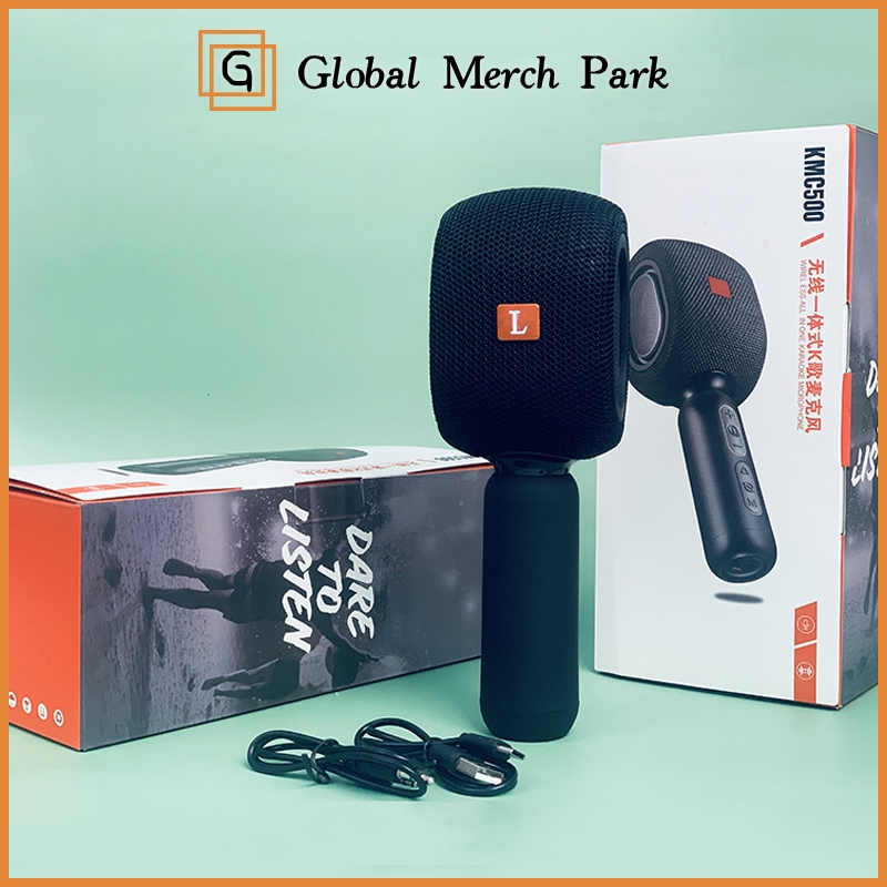Micro Mic Hát Karaoke Kèm Loa KMC500 Bluetooth 5.0 [Mic.KMC500]