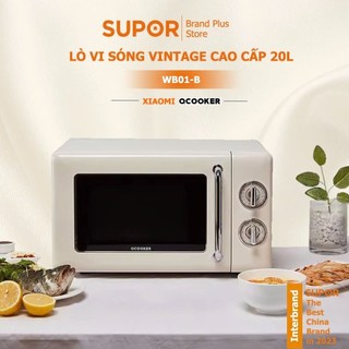   Bảo hành 12T  Lò Vi Sóng 20L Xiaomi Qcooker Phong Cách Vintage Cổ Điển 700W Rã Đông Hâm Nóng Nhanh 