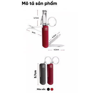 ZWILLING - Bấm móng tay Classic inox Multitool màu đỏ