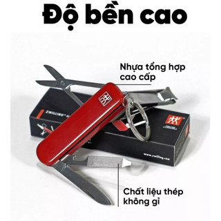 ZWILLING - Bấm móng tay Classic inox Multitool màu đỏ