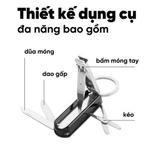 ZWILLING - Bấm móng tay Classic inox Multitool màu đỏ