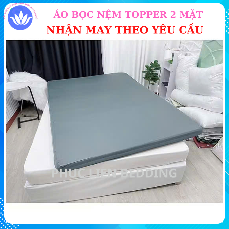 Áo Bọc Nệm ,Bảo Vệ Nệm,Ga Bọc Nệm 2 mặt có khóa kéo,bọc toàn bộ nệm băngf thun lạnh HQ đủ size