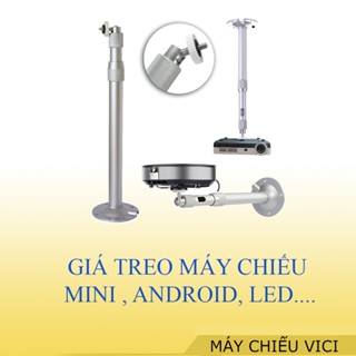 Giá Treo Máy Chiếu Mini, Android, Led,....Màu Trắng Sang Trọng, Chất Liệu Nhôm Cao Cấp, Chắc Chắn ( Không Ốc Vít )