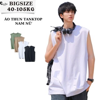 40-105KG Áo Nam Nữ Bigsize Sát Nách/Ba Lỗ/Tanktop Thời Trang Sói Menswear Cổ Tròn Unisex - MÃ 11