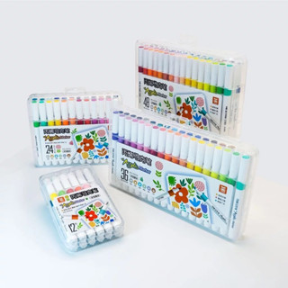 Màu Acrylic Marker 24/36/48/60/80 hàng THANH LÝ LỖI VỠ+BẨN VỎ họa cụ bút dạ sơn màu vẽ học sinh Lalunavn