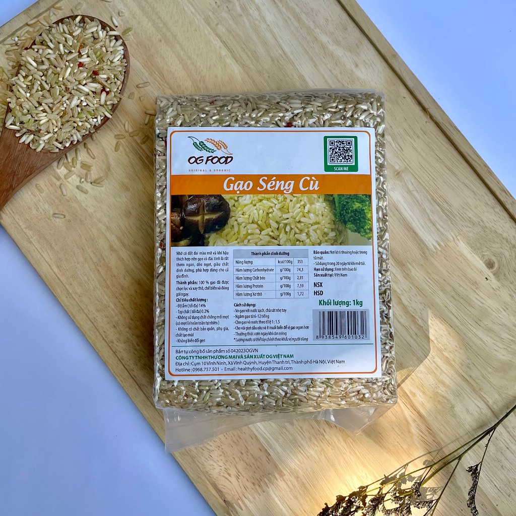 Combo 3kg gạo lứt Séng  OG Food