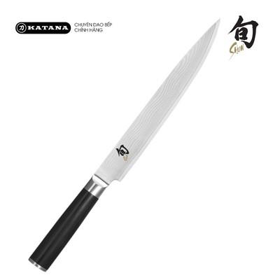 Dao bếp Nhật cao cấp Shun Classic Slicing - Dao thái lát thép Damascuss 69 lớp DM0704 (230mm)