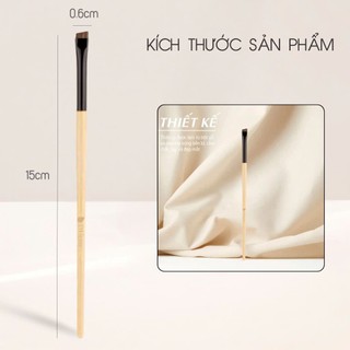 Cọ Kẻ Mắt, Cọ Vẽ Bọng Mắt Ducare Màu Nâu Lông Sợi Tổng Hợp DL410