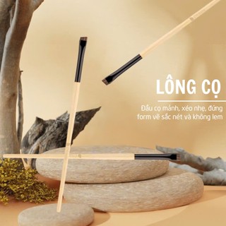 Cọ Kẻ Mắt, Cọ Vẽ Bọng Mắt Ducare Màu Nâu Lông Sợi Tổng Hợp DL410