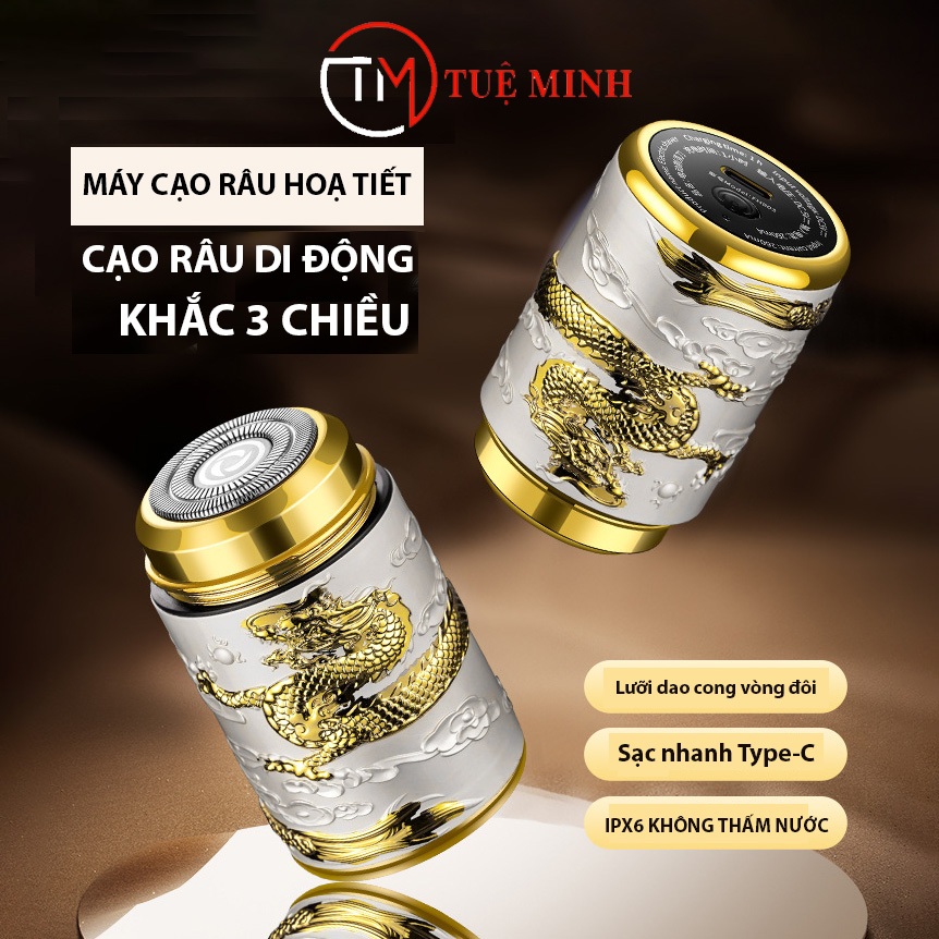 [HOT HOT ]Máy cạo râu MINI 2 lưỡi cắt, sắc bén. nhỏ gọn chống nước - Thiết kế thông minh, sạc nhanh.