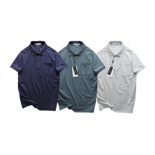 Áo thun polo nam có túi, áo thun trung niên có cổ nam tay ngắn màu xanh rêu, xám, xanh đen RIOOSHOP RCP007 có big size